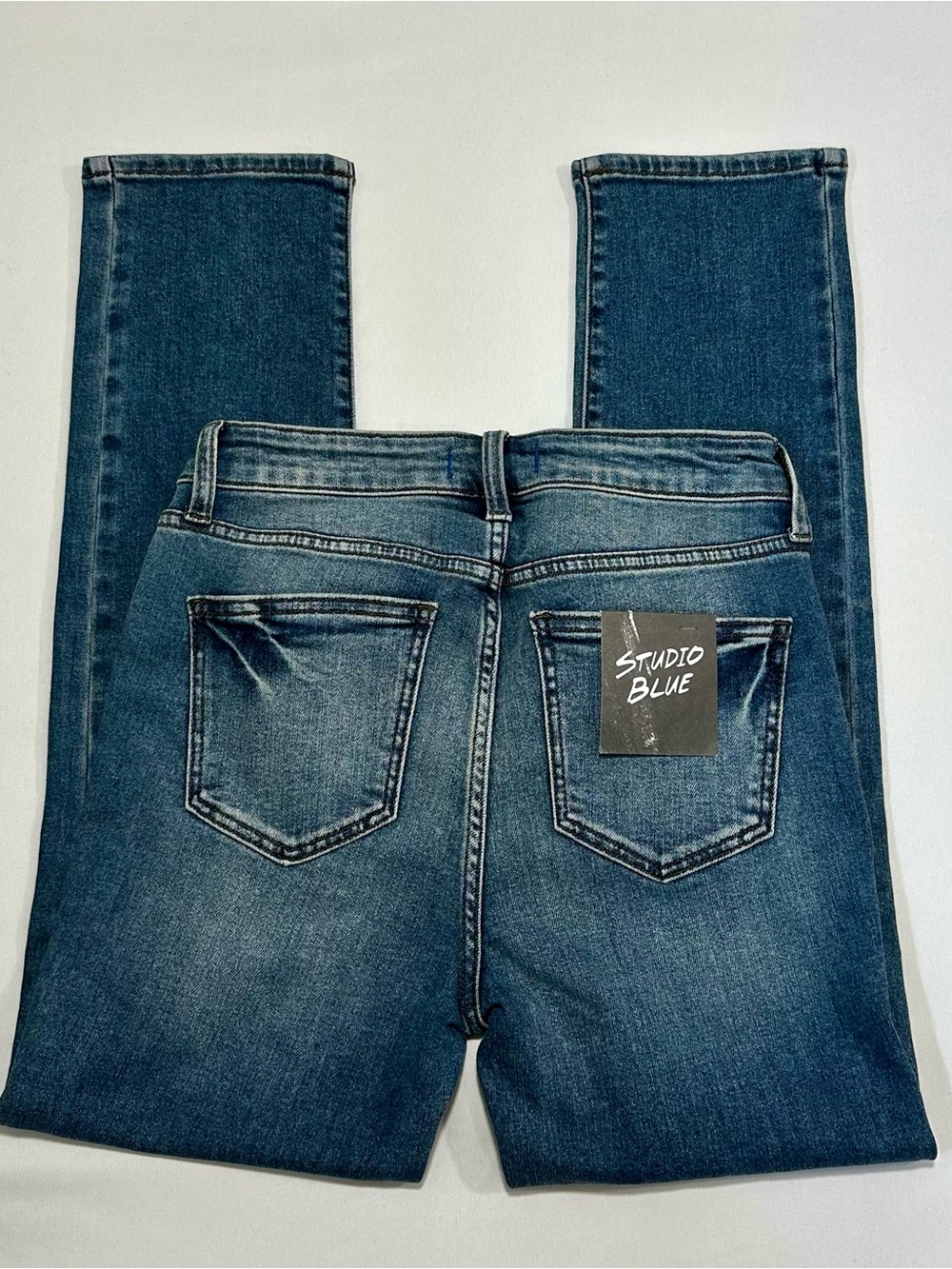 Studio Blue Nikki High Rise Cropped Skinny Jeans Distressed NWT Size 27/4 - Picture 6 of 8